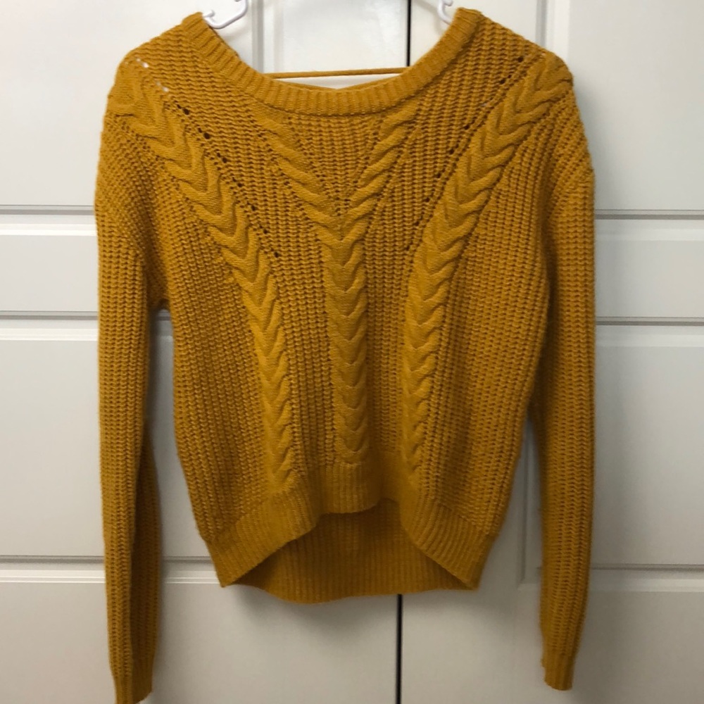 ALMOST FAMOUS Bubbe Mustard Sweater